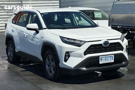 White 2022 Toyota RAV4 Wagon Gx (Awd) Hybrid