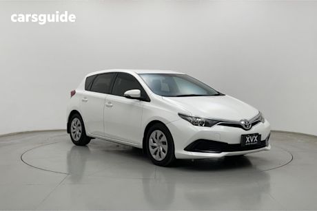 White 2015 Toyota Corolla Hatchback Ascent