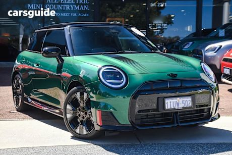 Green 2025 Mini Cooper Hatch JCW E FAVOURED F