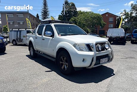 White 2012 Nissan Navara Dual Cab Utility St-X 550 (4X4)