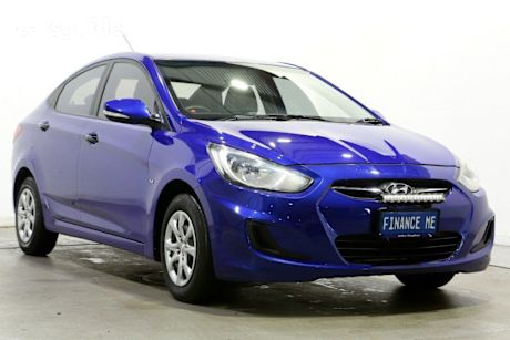 Blue 2012 Hyundai Accent Sedan Active