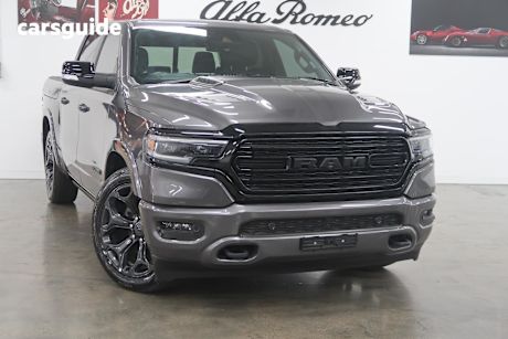 Grey 2023 RAM 1500 Crew Cab Utility Limited Rambox (Hybrid)