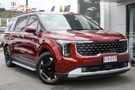 Red 2025 Kia Carnival Wagon Sport+ Hev