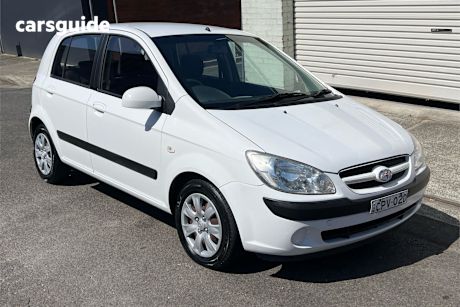 White 2007 Hyundai Getz Hatchback 1.4
