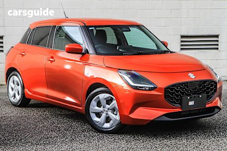 Orange 2025 Suzuki Swift Hatchback Hybrid Plus