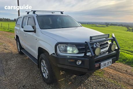 White 2012 Volkswagen Amarok Dual Cab Utility Tdi420 Trendline (4X4)