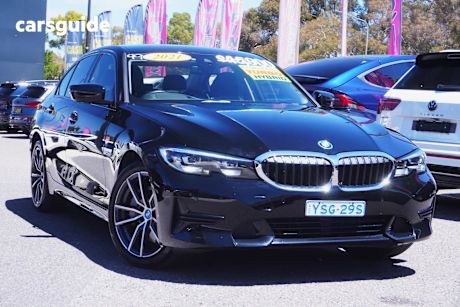 Black 2021 BMW 330E Sedan Luxury Line Phev