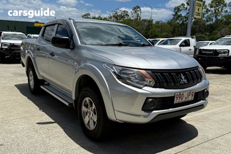 Silver 2016 Mitsubishi Triton Dual Cab Utility Glx (4X4)