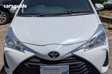 White 2017 Toyota Yaris Hatchback Ascent