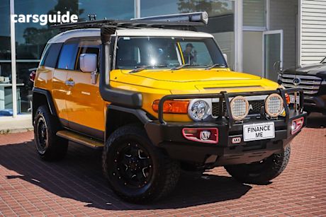 Yellow 2011 Toyota FJ Cruiser Wagon
