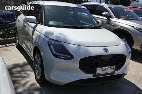 White 2024 Suzuki Swift Hatchback Hybrid