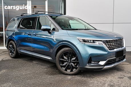 Blue 2021 Kia Carnival Wagon Platinum