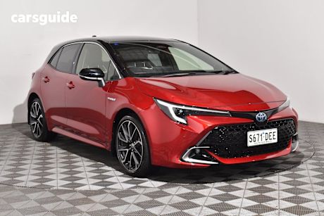 Red 2022 Toyota Corolla Hatchback Zr Hybrid