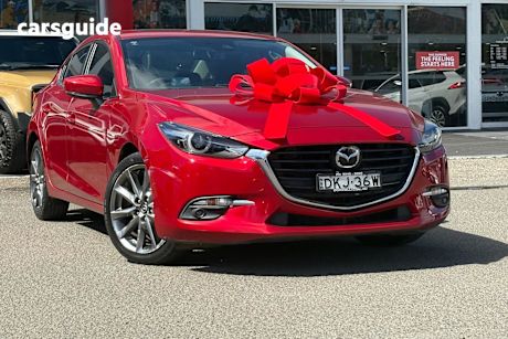 Red 2016 Mazda 3 Sedan Sp25 Astina