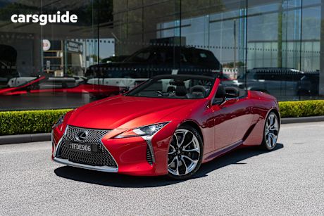 Red 2023 Lexus LC500 Convertible