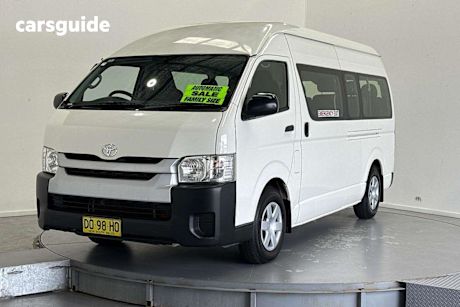 White 2016 Toyota HiAce Bus Commuter