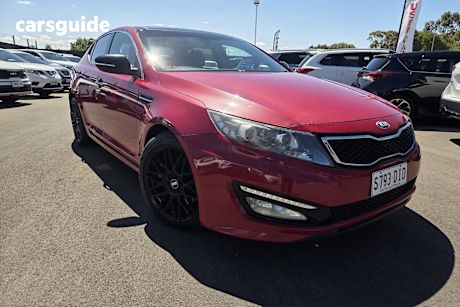 Red 2012 Kia Optima Sedan Platinum