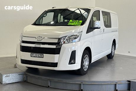 White 2024 Toyota HiAce Crew Van Lwb (5 Seats)