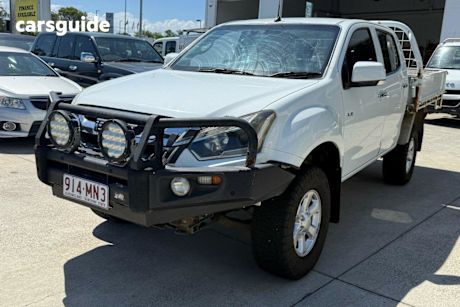 White 2018 Isuzu D-MAX Crew Cab Utility Ls-M Hi-Ride (4X4)
