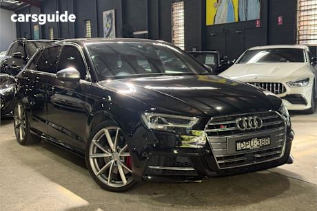 Black 2017 Audi S3 Hatchback Sportback 2.0 Tfsi S Tronic