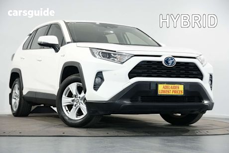 White 2020 Toyota RAV4 Wagon Gx (Awd) Hybrid