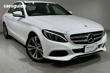 White 2016 Mercedes-Benz C200 Sedan