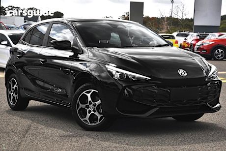 Black 2025 MG MG3 Hatchback Excite Hybrid+