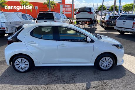 White 2022 Toyota Yaris Hatchback Ascent Sport