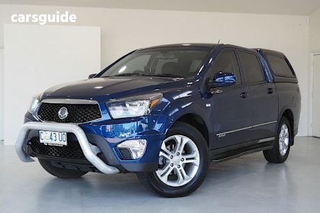 Blue 2012 Ssangyong Actyon Sports Double Cab Utility Spr (4X4)