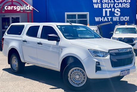 White 2021 Isuzu D-MAX Crew Cab Utility Sx (4X2) High-Ride