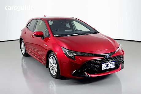 Red 2023 Toyota Corolla Hatchback Sx Hybrid