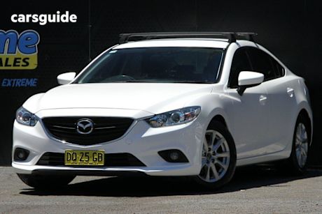 White 2013 Mazda 6 Sedan Sport