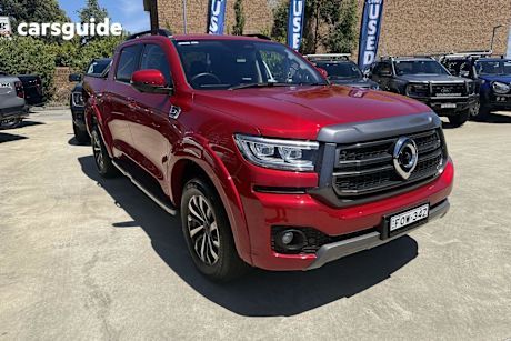 Red 2025 GWM Cannon Dual Cab Utility Ultra (4X4)