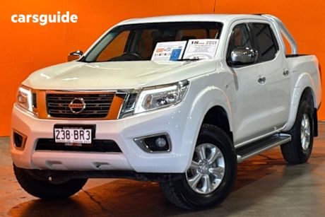 White 2015 Nissan Navara Dual Cab Utility St (4X4)