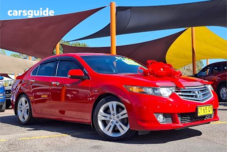 Red 2011 Honda Accord Euro Sedan LUXURY F
