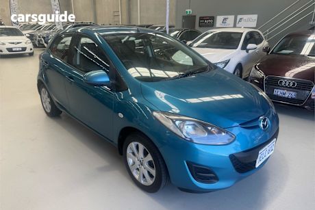 Blue 2013 Mazda 2 Hatchback Neo