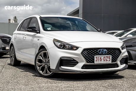White 2019 Hyundai I30 Hatchback N Line