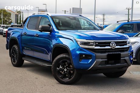 Blue 2025 Volkswagen Amarok Dual Cab Utility Panamericana Tdi600 4Motion