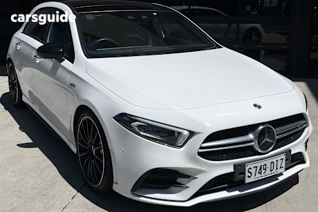White 2019 Mercedes-Benz A35 Hatchback 4Matic