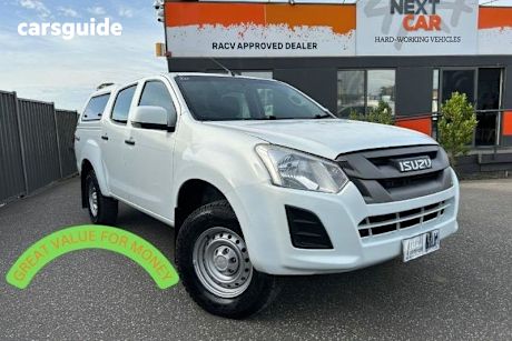 White 2018 Isuzu D-MAX Crew Cab Utility Sx Hi-Ride (4X4)