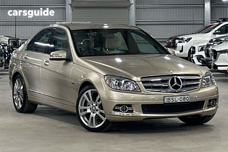 Beige 2010 Mercedes-Benz C200 Sedan Cgi