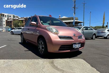 Pink 2009 Nissan Micra Hatchback