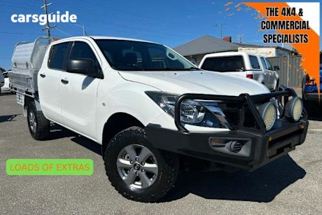 White 2019 Mazda BT-50 Dual Cab Chassis Xt (4X4) (5Yr)