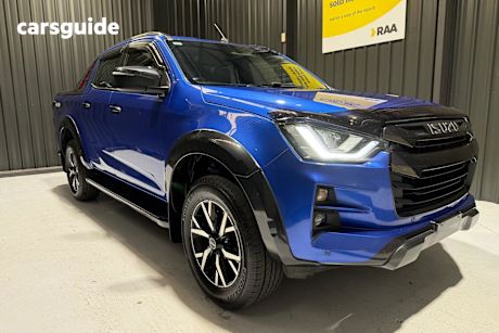 Blue 2023 Isuzu D-MAX Crew Cab Utility X-Terrain (4X4)