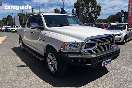 White 2019 RAM 1500 Crew Cab Utility Laramie (4X4) Fd3.2
