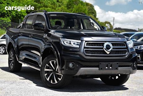 Black 2025 GWM Cannon Dual Cab Utility Lux (4X4)