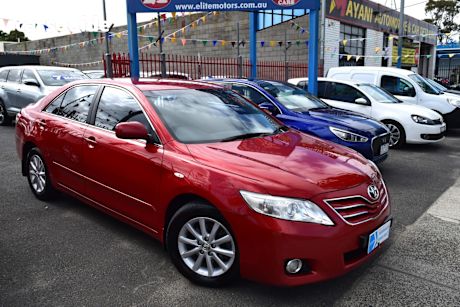 Red 2010 Toyota Camry Sedan Ateva
