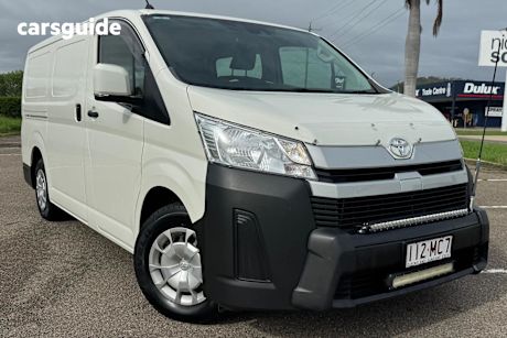 White 2019 Toyota HiAce Van Lwb