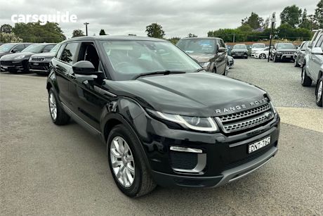 Black 2017 Land Rover Range Rover Evoque SUV TD4 180 SE 4X4