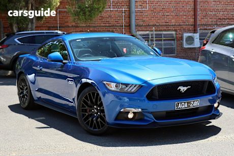 Blue 2017 Ford Mustang Coupe Fastback Gt 5.0 V8